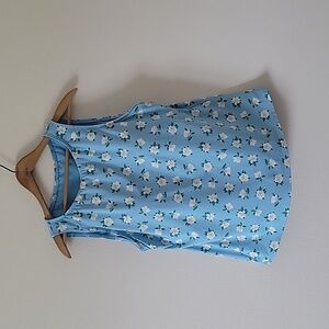 Draper James X Lands End Magnolia Print Tankini Top with Soft Cups Size 16